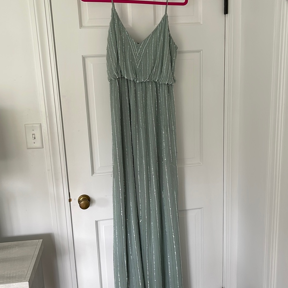 Show me your mumu beaded silver sage Victoria maxi